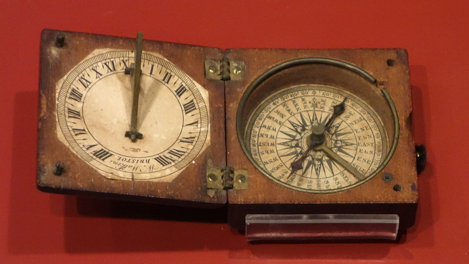 A 19th-century mariner's compass made by W. Watkins of Bristol