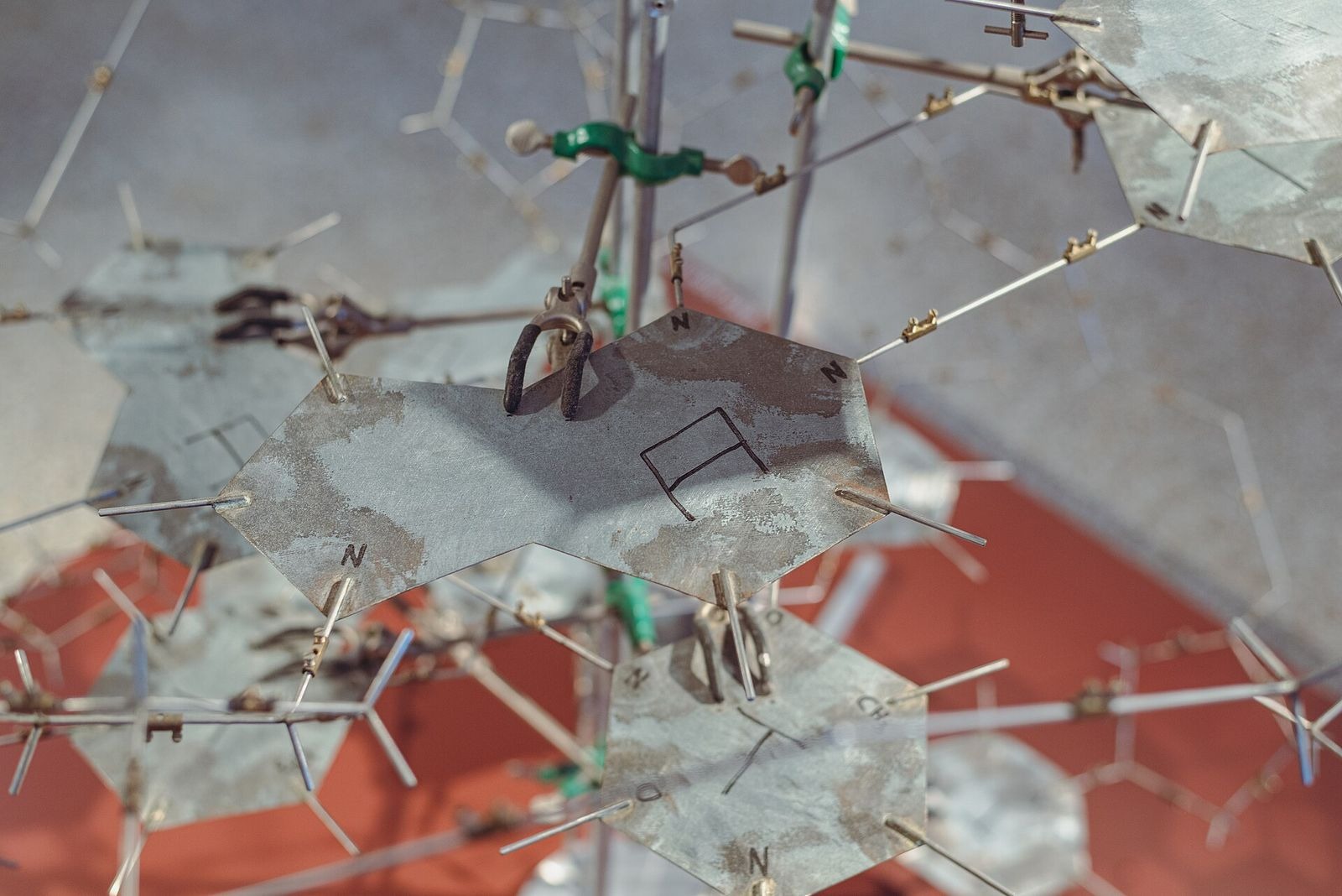 A replica of Watson and Crick's DNA double helix model in the Berlin Museum of Medical History