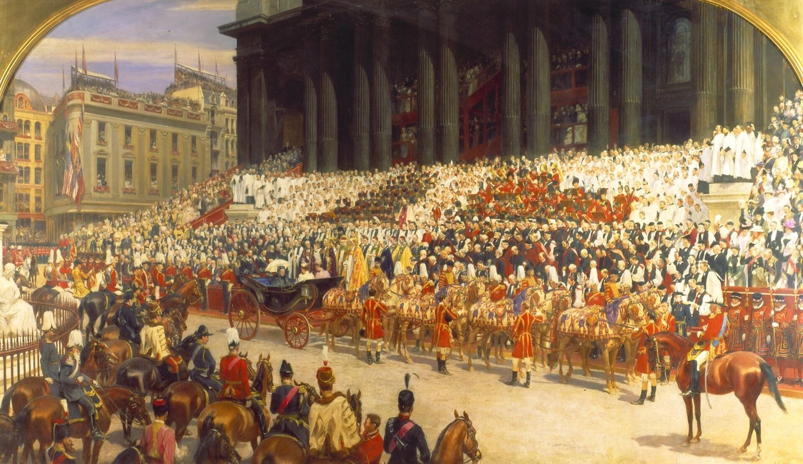 Her Majesty the Queen Victoria's Diamond Jubilee service at St Paul's Cathedral, London, 22 June 1897 — the British Empire at its zenith