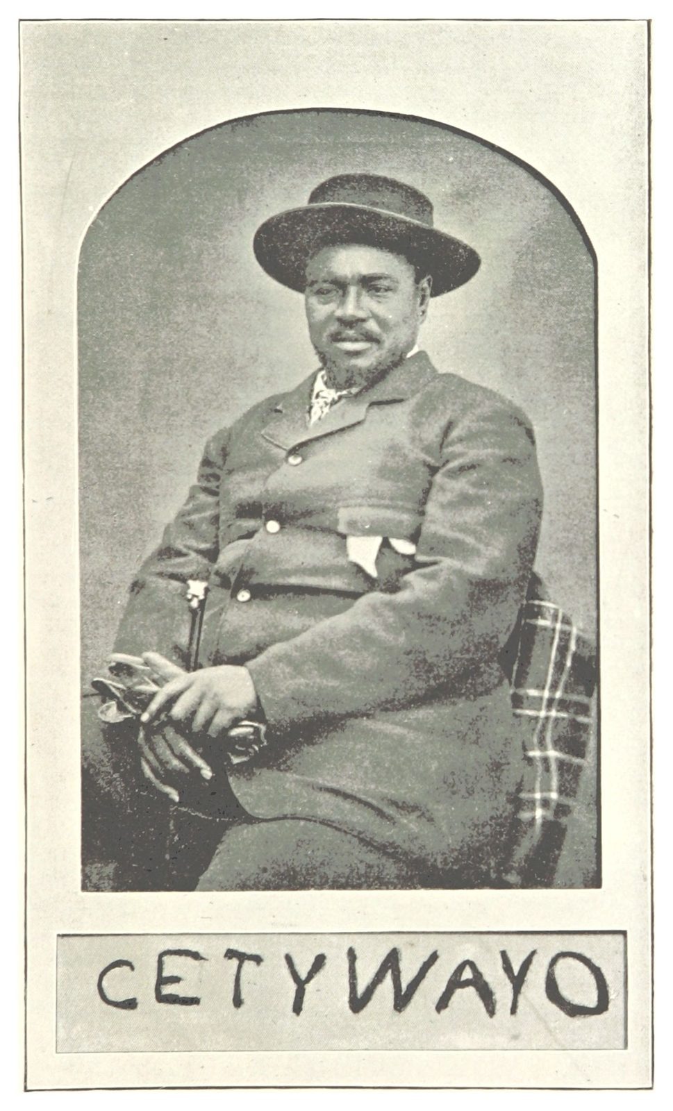Le roi zoulou Cetshwayo — portrait gravé de la guerre anglo-zouloue de 1879