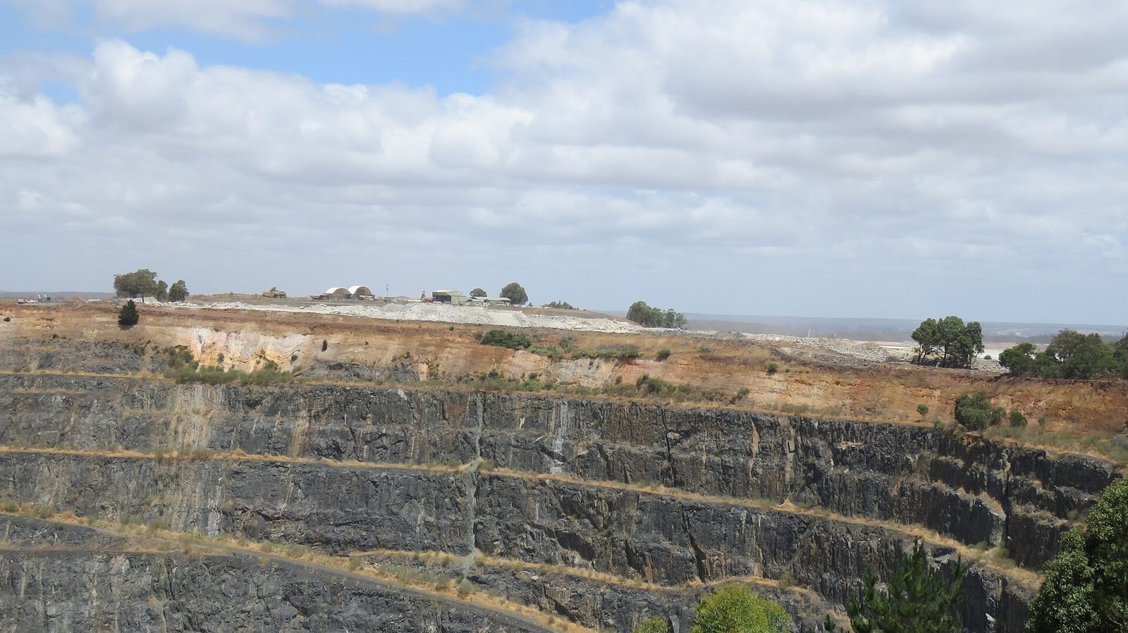 The open pit of the Greenbushes lithium mine in Western Australia
